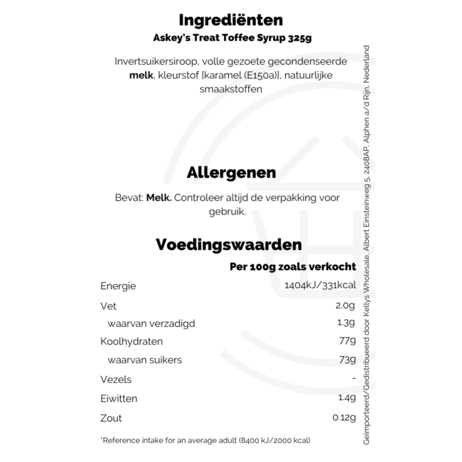 Treat Toffee Syrup 325g
