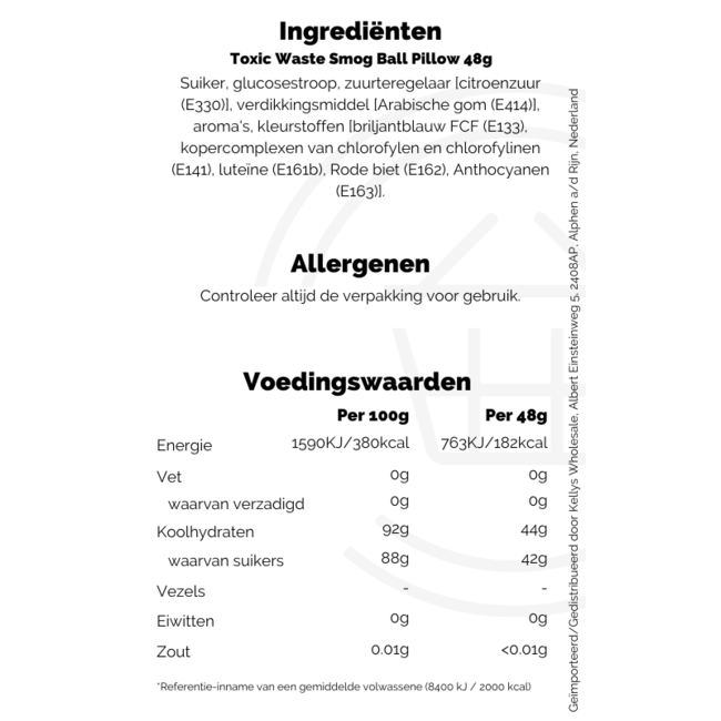 Toxic Waste Smog Ball Pillow 48g