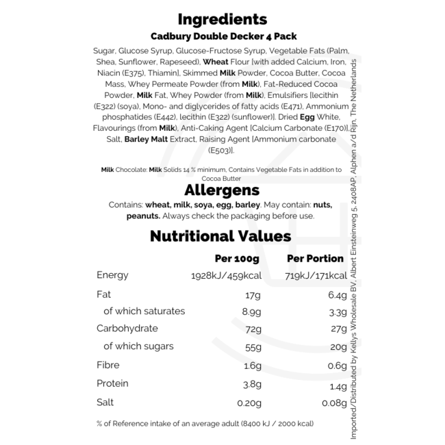 Cadbury Double Decker 4pk