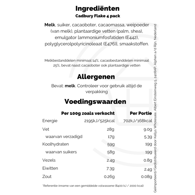 Cadbury Flake 4 pack