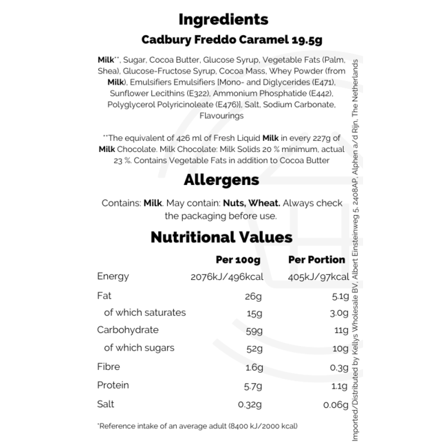 Cadbury Freddo Caramel 19.5g – Schokolade