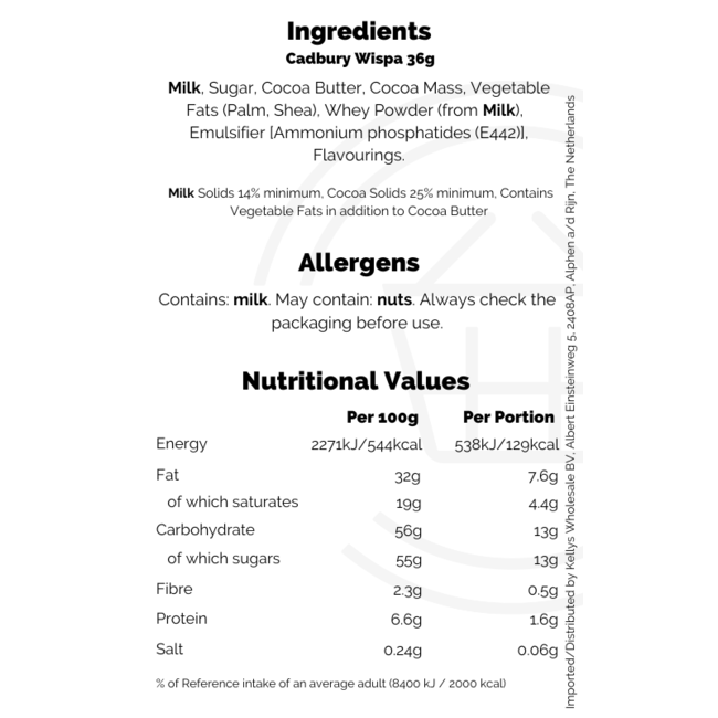 Cadbury Wispa 36g