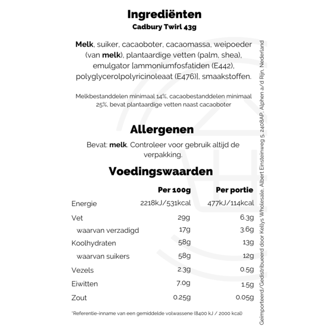 Cadbury Twirl 43g