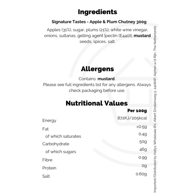 SuperValu Signature Tastes Apple & Plum Chutney 300g