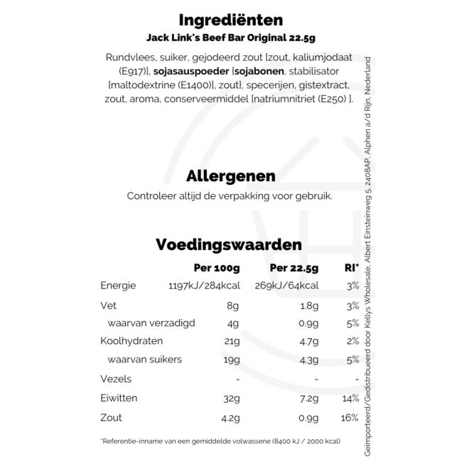 Jack Link's Beef Bar Original 22.5g
