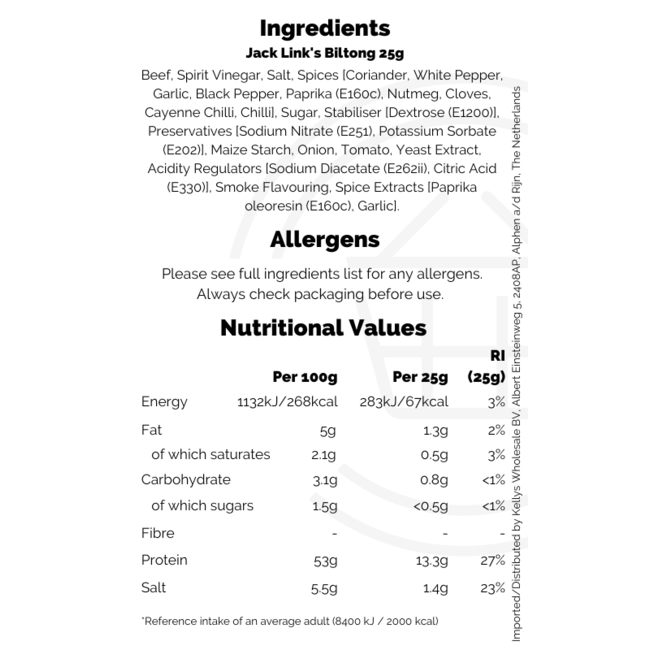 Jack Link's Biltong 20g