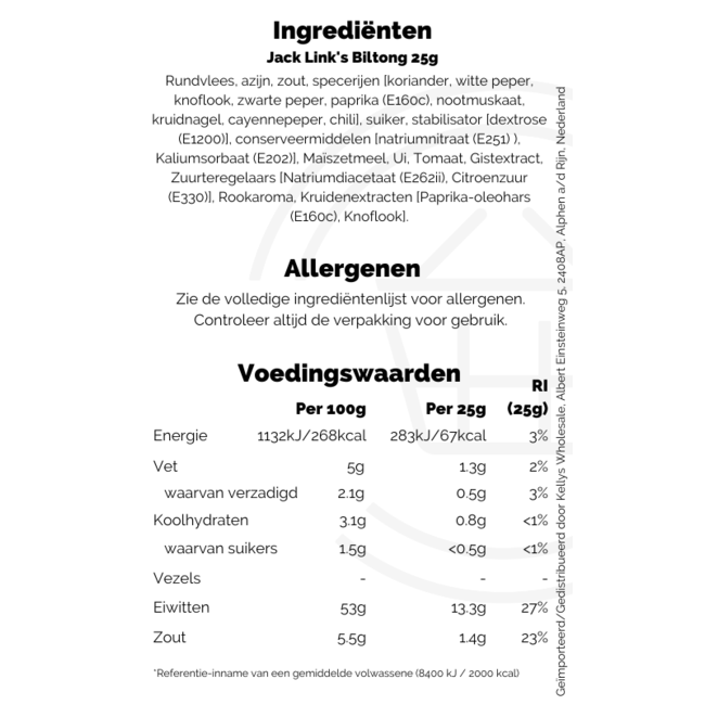 Jack Link's Biltong 20g