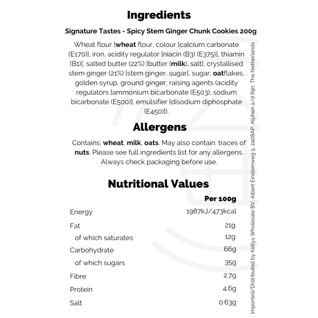 Signature Tastes Stem Ginger Cookies 200g – Kekse