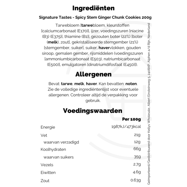 Signature Tastes Stem Ginger Cookies 200g – Kekse