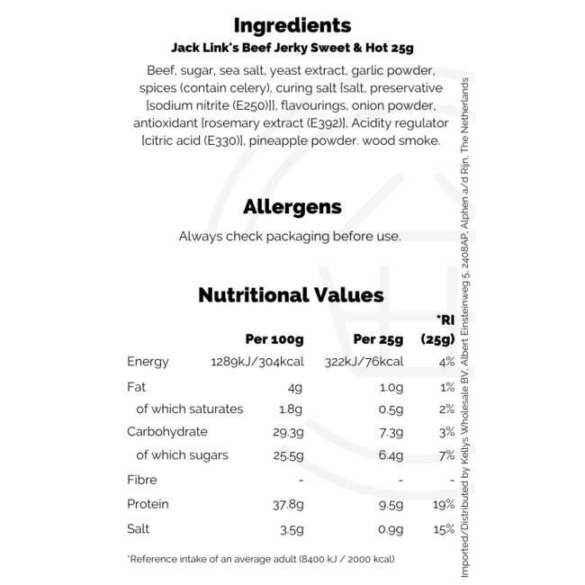 Jack Link's Beef Jerky Sweet & Hot 25g