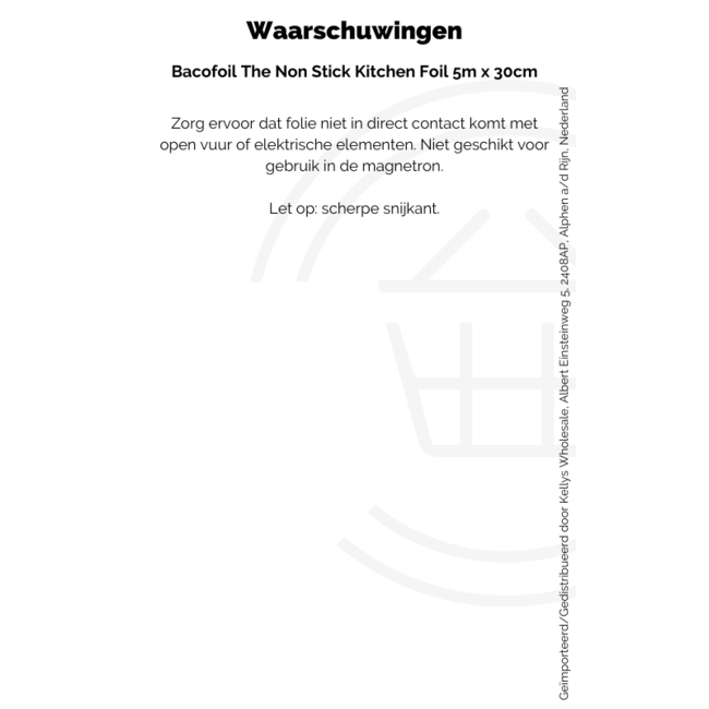 Bacofoil Non Stick Foil (W 30cm) 5m