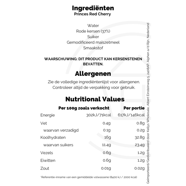 Princes Red Cherry 410g