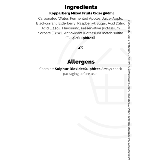 Kopparberg Mixed Fruits Cider 500ml