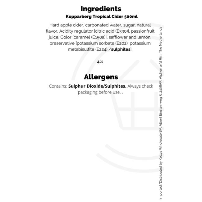 Kopparberg Tropical Mixed Fruit Cider 500ml