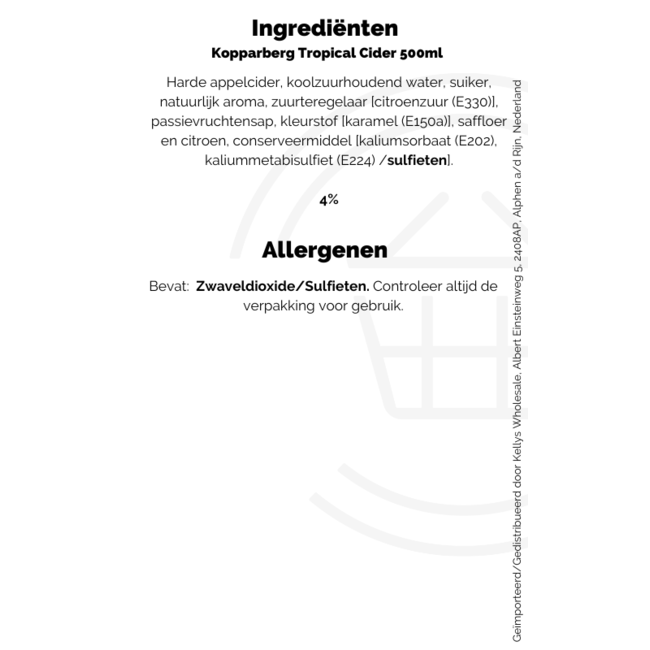 Kopparberg Tropical Mixed Fruit Cider 500ml