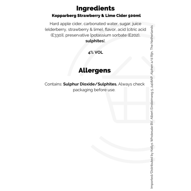 Kopparberg Strawberry & Lime Cider 500ml