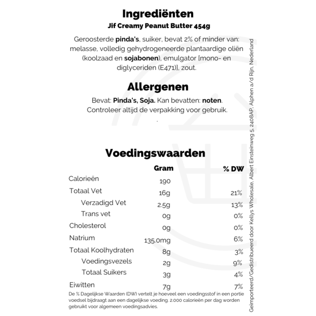 Jif Creamy Peanut Butter 453g