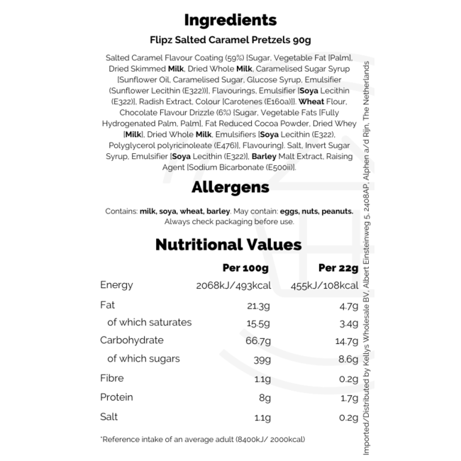 Flipz Salted Caramel Pretzels 90g