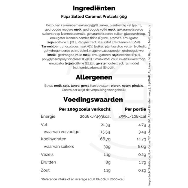 Flipz Salted Caramel Pretzels 90g