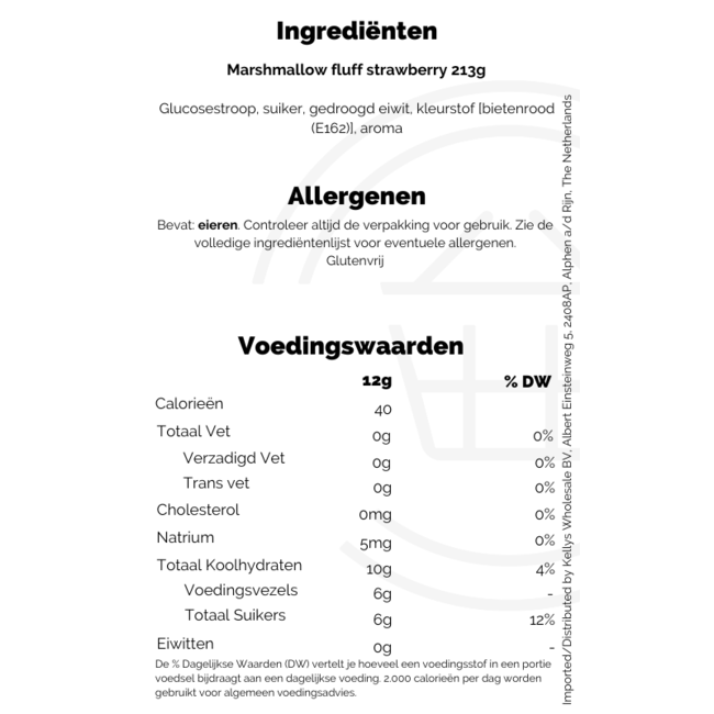 Marshmallow Fluff Strawberry Spread 213g