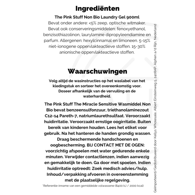 Stardrops The Pink Stuff Non Bio Laundry Gel 900ml