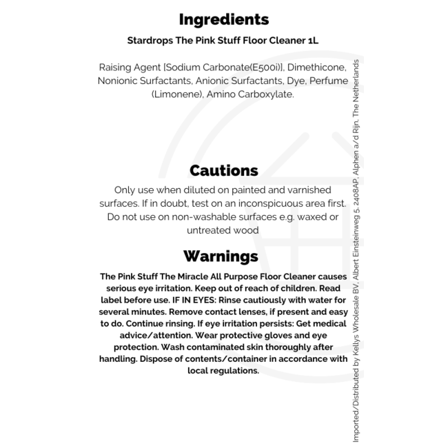 The Pink Stuff Floor Cleaner 1L