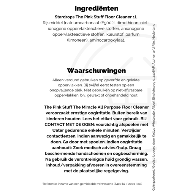 The Pink Stuff Floor Cleaner 1L