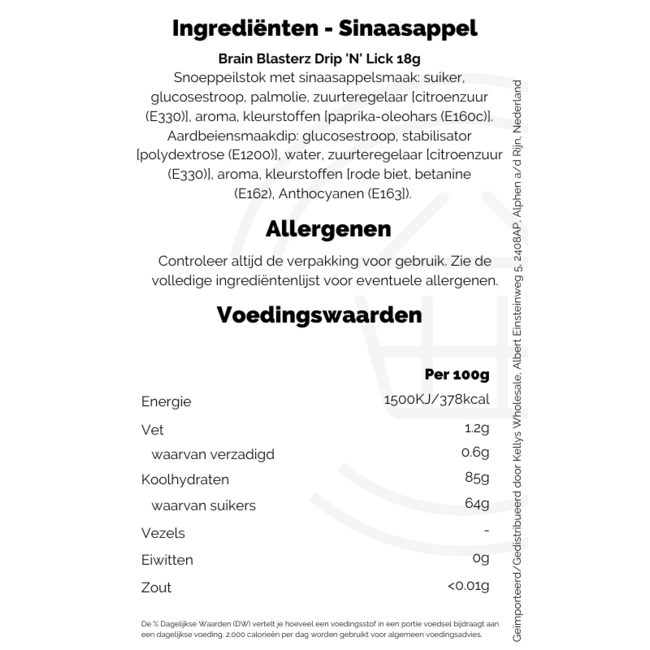 Brain Blasterz Drip 'N' Lick 18g - Assorted