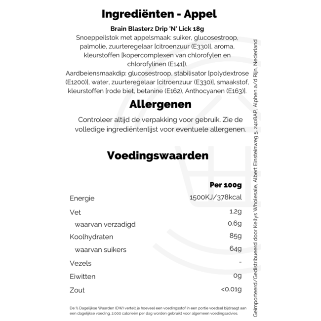 Brain Blasterz Drip 'N' Lick 18g - Assorted