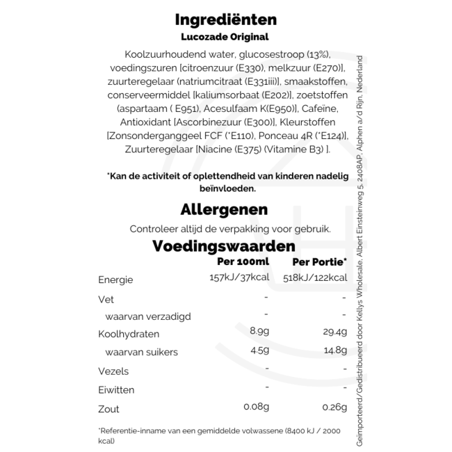 Lucozade Original 4x380ml