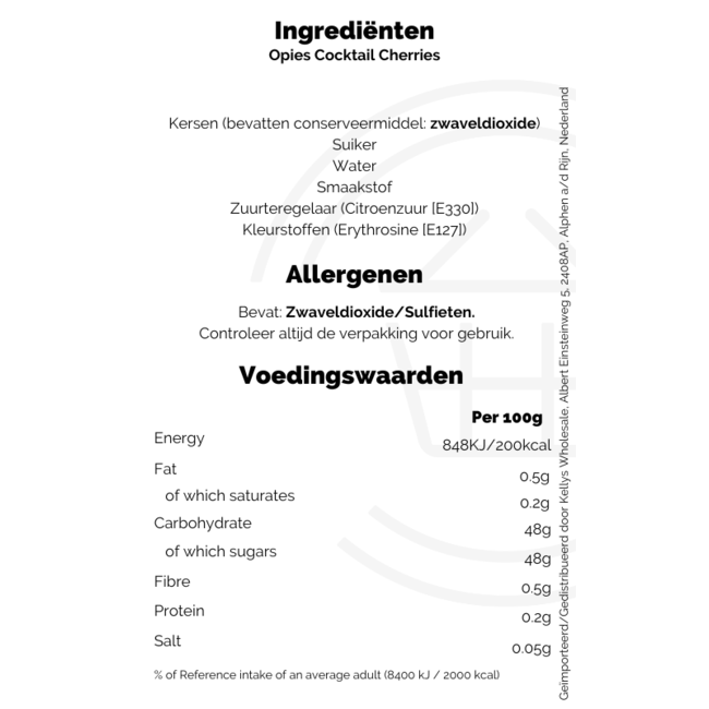 Opies Cocktail Cherries 225g