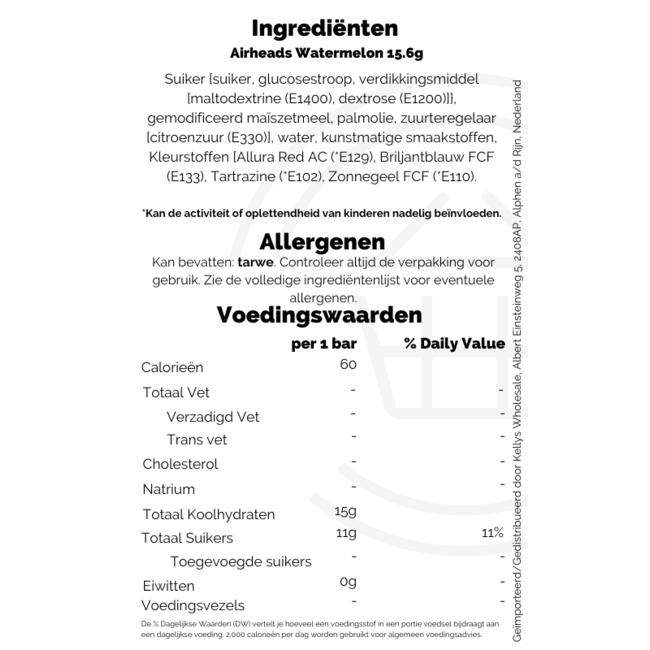 Airheads Watermelon 15.6g