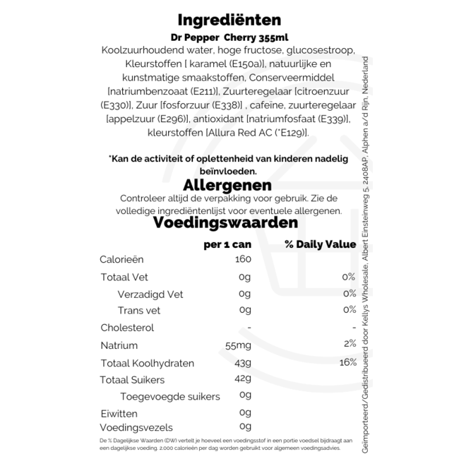 Dr Pepper  Cherry 355ml