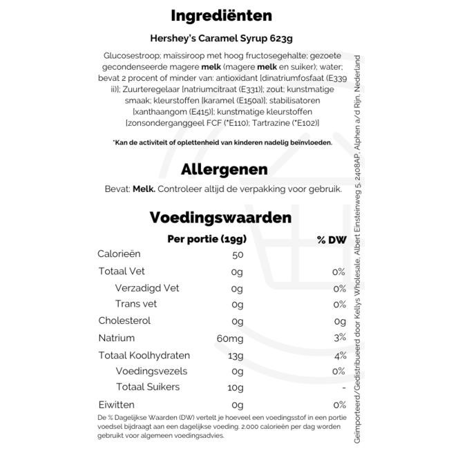 Hershey's Caramel Syrup 623g
