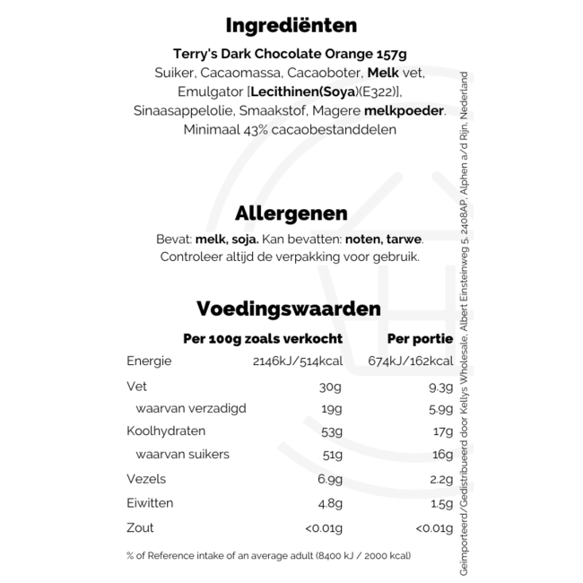 Terry's Dark Chocolate Orange 145g