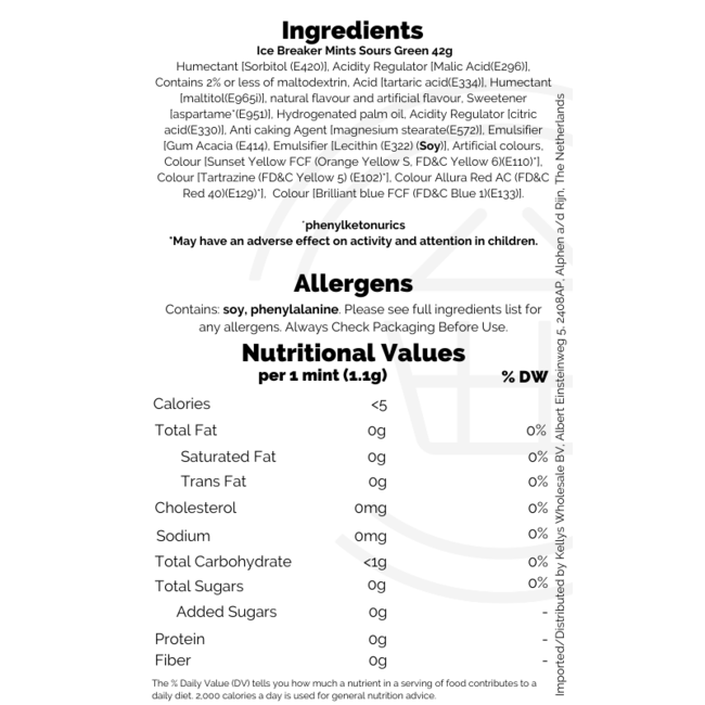 Icebreakers Watermelon Apple Tangerine Sours 42g