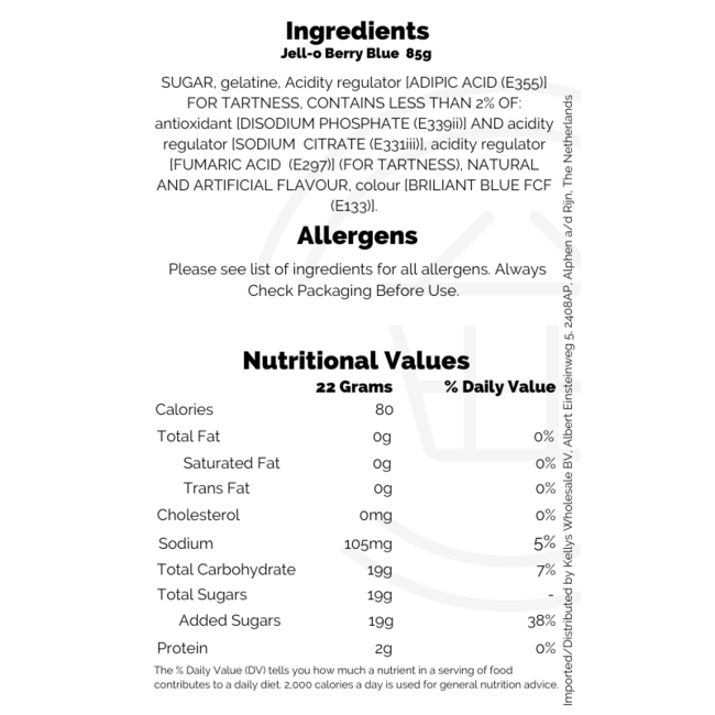 Jell-O Berry Blue