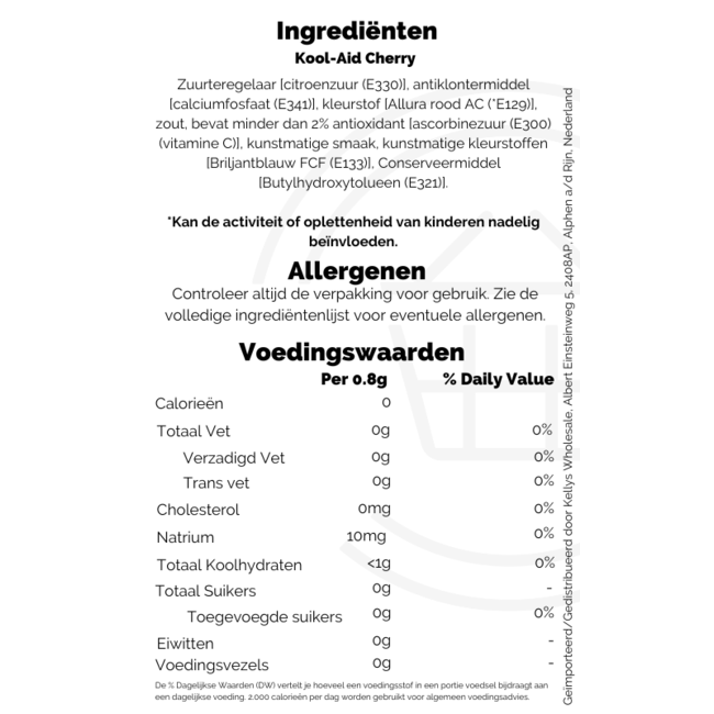 Kool-Aid Cherry Sachet