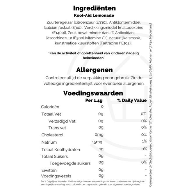 Kool-Aid Lemonade Sachet 6g