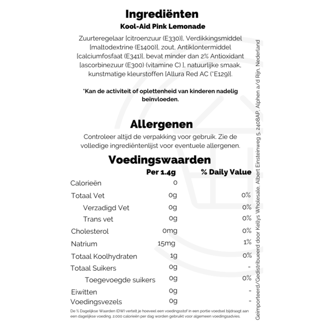 Kool-Aid Pink Lemonade Sachet