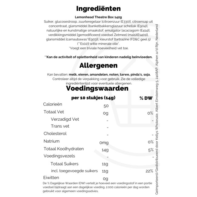 Lemonhead Theatre Box 5oz