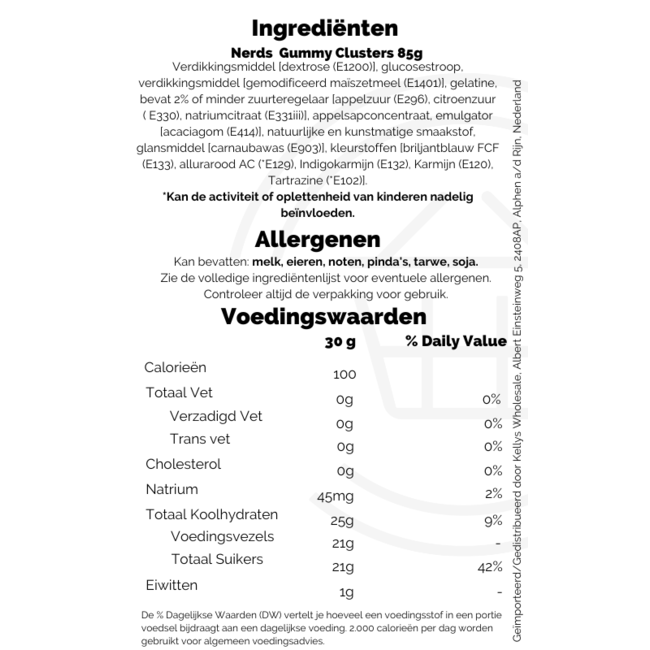 Wonka Nerds Gummy Clusters 85g