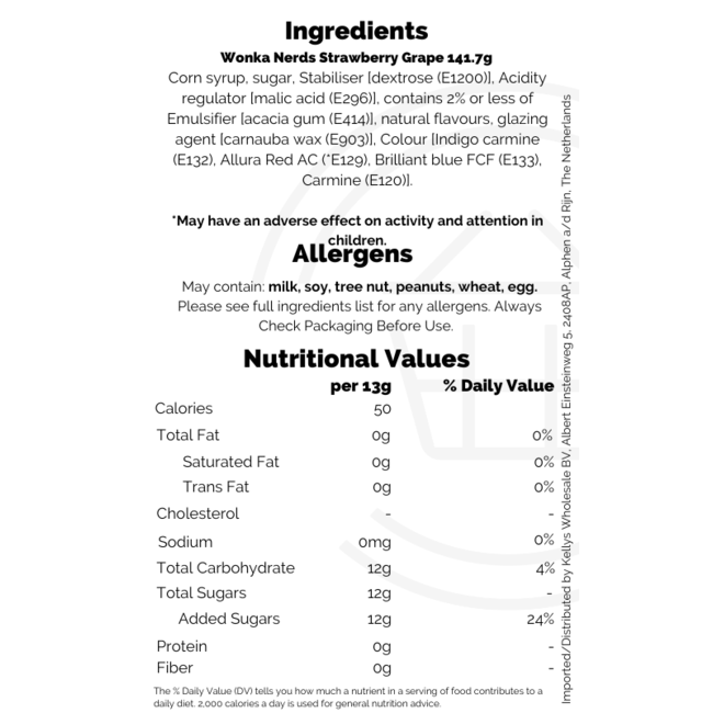 Wonka Nerds Strawberry Grape 141.7g