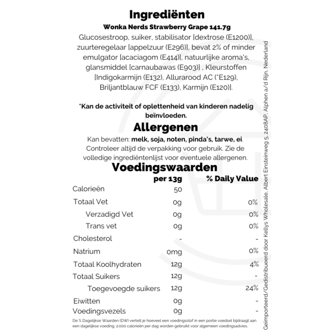 Wonka Nerds Strawberry Grape 141.7g