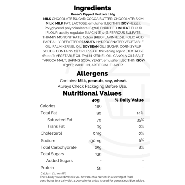 Reese's Dipped  Pretzels 120g