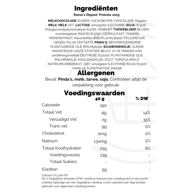 Reese's Dipped  Pretzels 120g