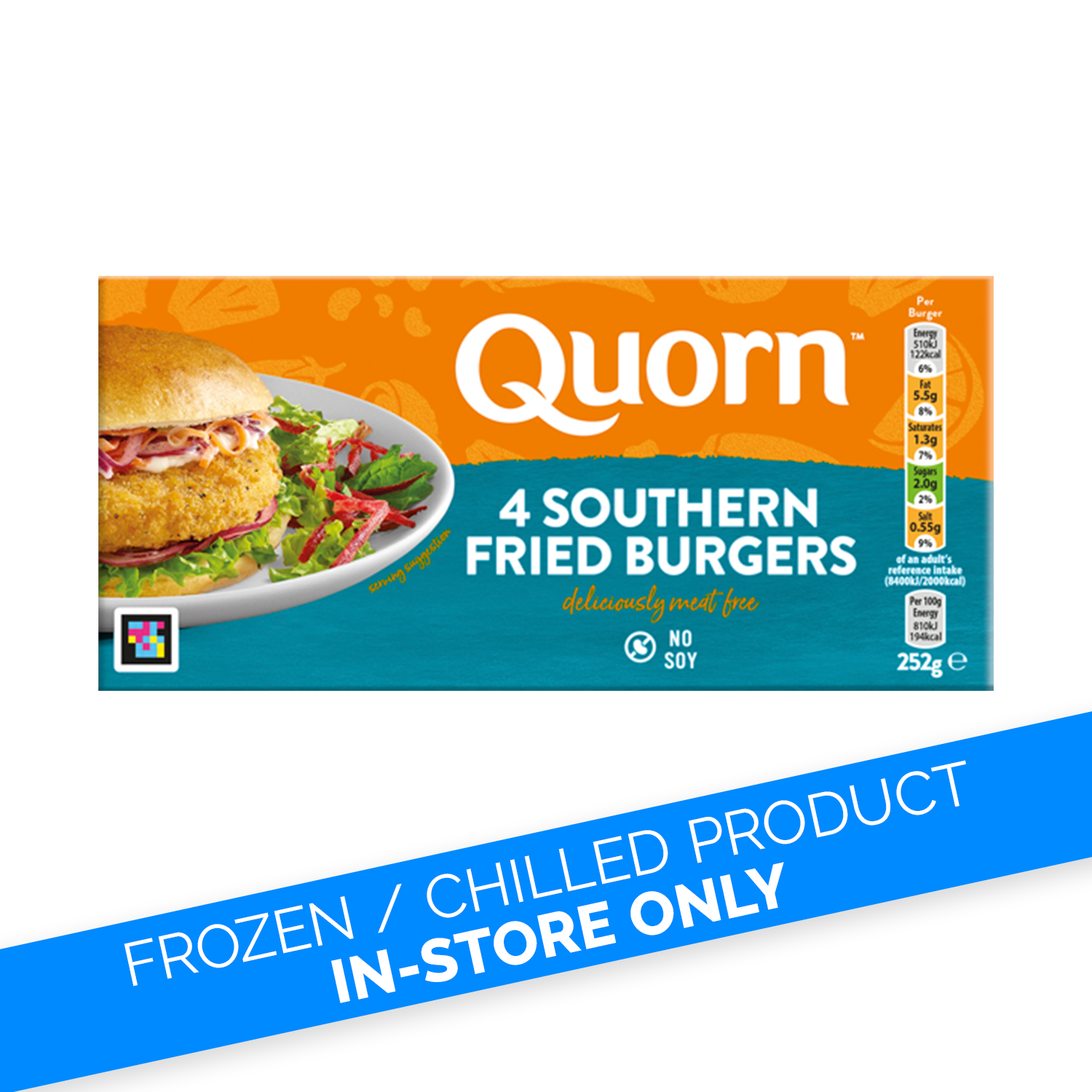 Quorn Southern Fried Burgers 252g - Kellys Expat Shopping