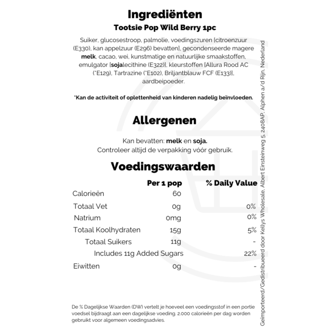 Wild Tootsie Pops 1pc assorted