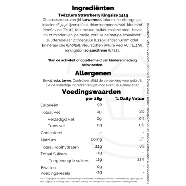 Twizzlers Strawberry Kingsize 141g