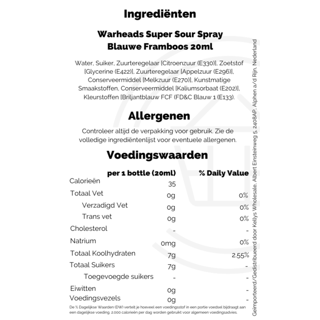 Warheads Super Sour Spray 20ml - Assorted